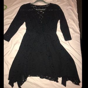 Gothic black lace dress